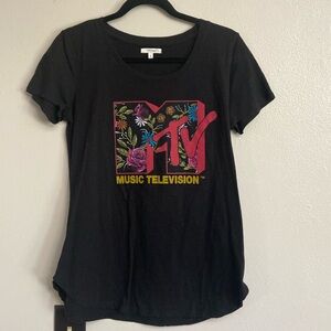 MTV floral graphic tee